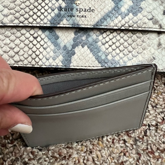 NWT Kate Spade Hayes Street
Snake-embossed Brennan
Crossbody Clutch - Picture 10 of 15